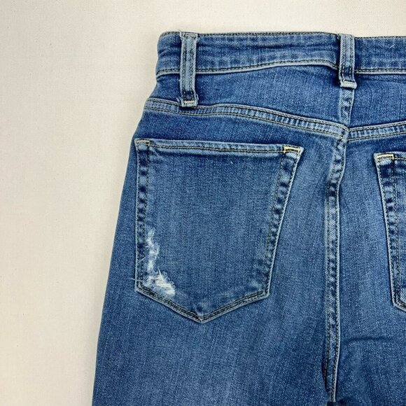 Joes Womens Skinny Jeans Blue Distressed Frayed Mid Rise Denim 26 Waist - Picture 3 of 10